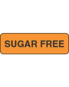 Label Paper Permanent Sugar Free 1 1/4" x 3/8", Fl. Orange, 1000 per Roll