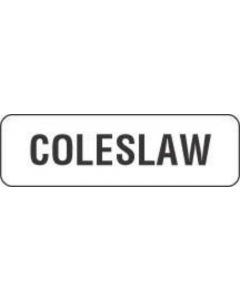 Label Paper Permanent Coleslaw  1 1/4"x3/8" White 1000 per Roll