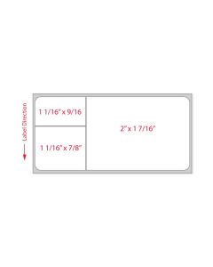 Label Misys/Sunquest Direct Thermal Paper Permanent 1" Core 3 1/16"x1 7/16" White 1000 per Roll, 5 Rolls per Case