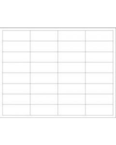 Chart Labels Laser 2 5/8"x1 White - 100 per Pack