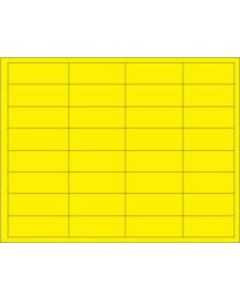 Chart Labels Laser 2 5/8"x1 Yellow - 100 per Pack