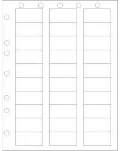 Chart Labels Laser Portrait with Holes 2x1 White - 30 Labels per Sheet, 4 Pks of 250 Sheets per Case