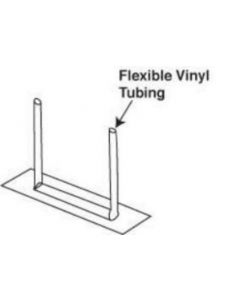 Fastener Self Adhesive Medi Clip Base Only Reflect Yellow and White - 100 per Box