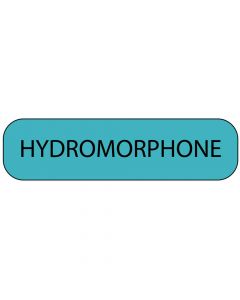 Label Paper Permanent Hydromorphone, 1" Core, 1 7/16" x 3/8", Blue, 666 per Roll