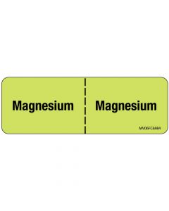 Label Paper Removable Magnesium:, 1" Core, 2 15/16" x 1", Fl. Chartreuse, 333 per Roll