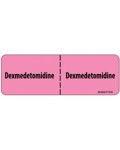 Label Paper Removable Dexmedetomidien:, 1" Core, 2 15/16" x 1", Fl. Pink, 333 per Roll