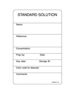 Label Paper Removable Standard Solution, 1" Core, 4" x 2 5/8", White, 375 per Roll