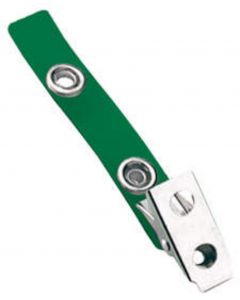 Badge Clip Vinyl 2-3/4" Long Green