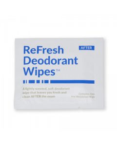 Refresh Deodorant Wipes™ Mammography Patient Wipe Lightly Scented Individually Packaged for Use After Patient Exam, 50 per Box