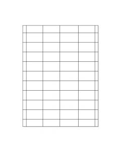 Chart Labels Laser Portrait 2x1 White - 100 per Pack