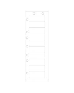 Chart Labels 2-1/2" x 1" White, 10 Labels - 4 Pks of 250 Sheets per Case