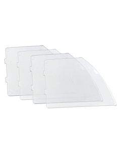 Alert Bands® Clasp Dispenser Plastic In-a-Snap® Tip Out Bin Dividers Clear - 1 Set