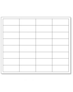 Chart Labels Laser 2 5/8"x1 White - 250 per Case