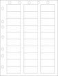 Chart Labels Laser Portrait with Holes 2x1 White - 30 Labels per Sheet, 4 Pks of 250 Sheets per Case