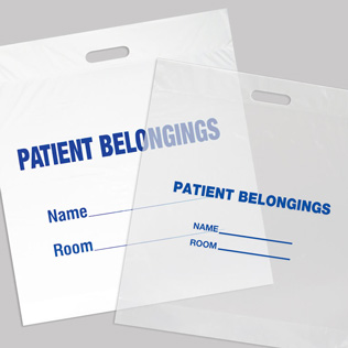 Patient Belonging Bags